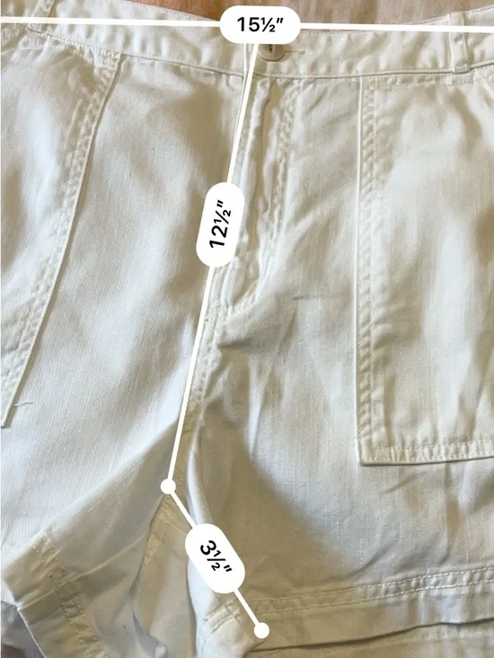 Universal Thread White High-Waist Utility Shorts 10 - Picture 5 of 6